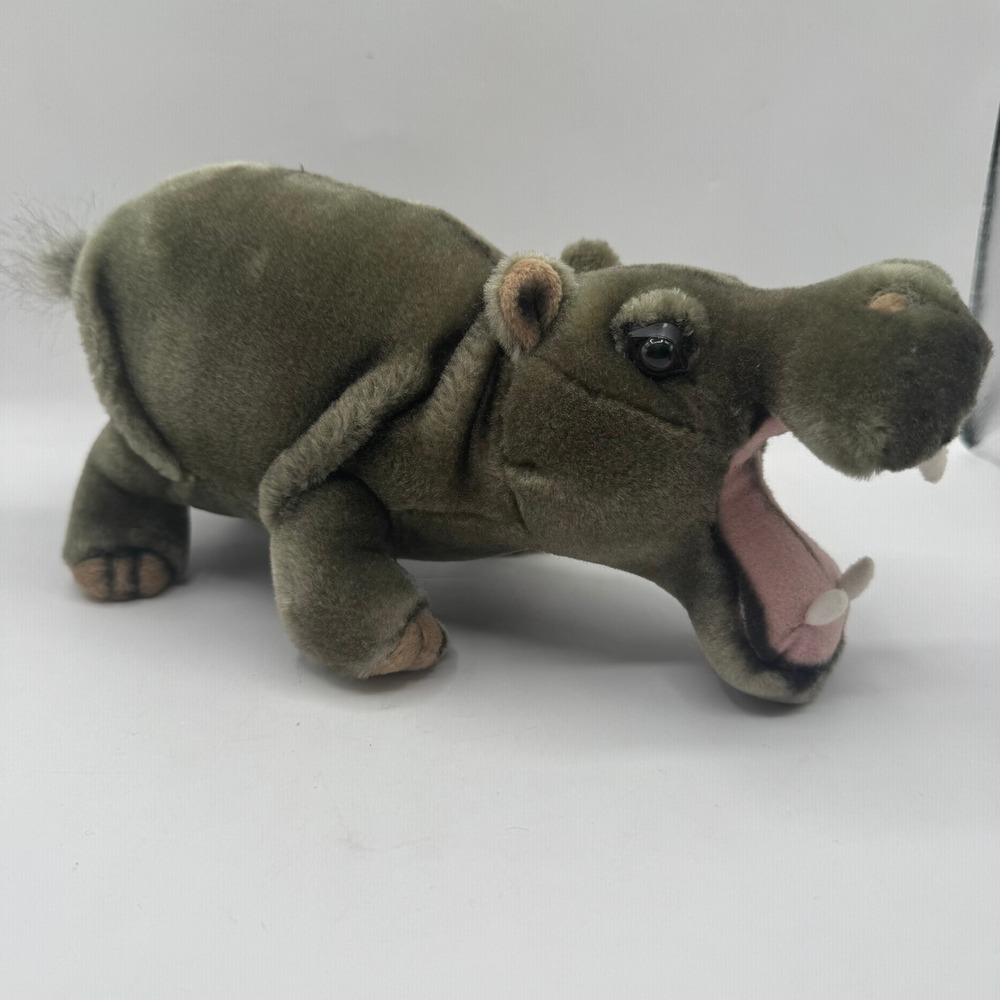 Jungle Joe's Safari Friends Happy The Hippo Plush Toy 11"‎ Stuffed Animal